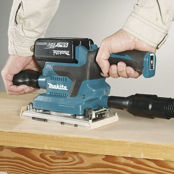 Makita DBO381ZU planslip 18V 93x185mm utan batteri och laddare - SOLO