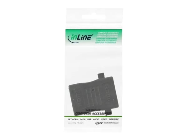InLine 17600M, HDMI A female, HDMI A, Svart
