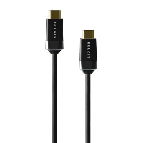 Belkin High Speed HDMI Cable - HDMI-kabel - HDMI hann til HDMI hann - 2 m - svart