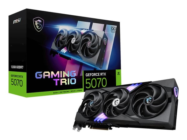 MSI GeForce RTX 5070 grafikkort 12 GB GDDR7 GAMING TRIO OC