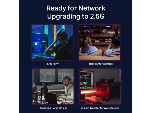 TP-Link TL-SG105-M2 5-portars 2,5G-nätverksswitch för skrivbord, ohanterad