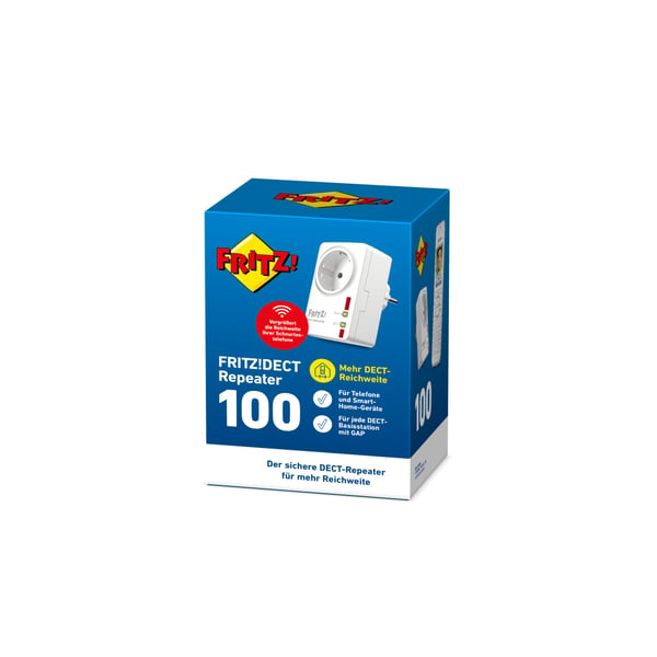 FRITZ!DECT Repeater 100 - DECT-repeater for trådløs telefon