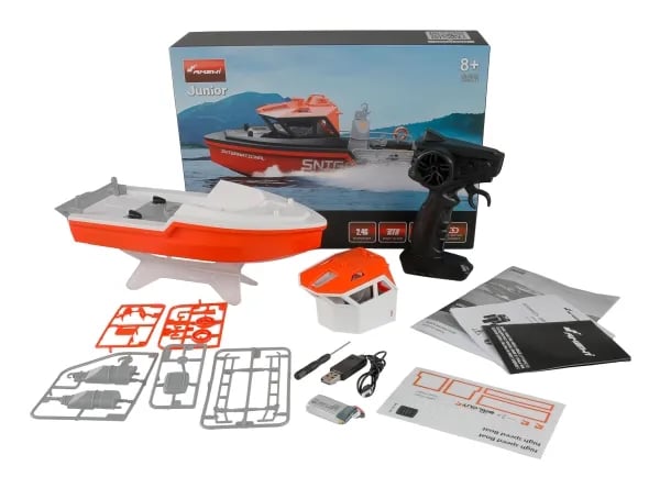 Amewi pelastusvene harjaton suihkukone 320mm RTR valkoinen/oranssi