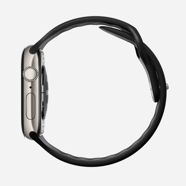 Nomad Tempo Band, Yhtye, Älykello, musta, Apple, 45mm / 46mm, Kumi