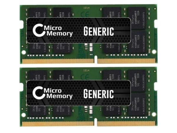 CoreParts MMKN149-32GB, 32 GB, 2 x 16 GB, DDR4, 2666 MHz, Grønn