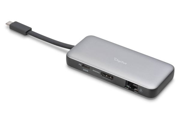 DIGITUS Travel - Dokkingstasjon - USB-C 3.2 Gen 1 - HDMI - 1GbE