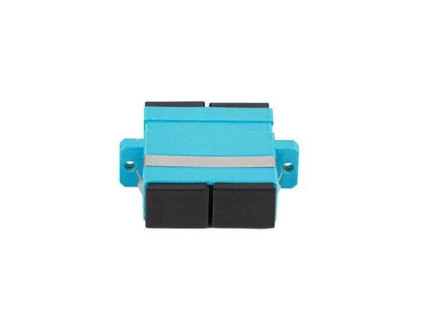Lanberg - Nätverkskort - SC/UPC-multiläge (hona) till SC/UPC-multiläge (hona) - fiberoptisk - duplex - 50/125 mikron - OM3 - turkos, svart - för P/...