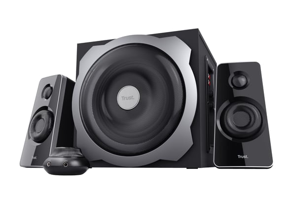 Trust Tytan 19019 2.1-kaiutinsarja, jossa 60 W:n subwoofer, musta