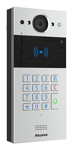 Akuvox R20K-2 - IP-porttelefonstation - med kamera - kabelansluten - Wiegand
