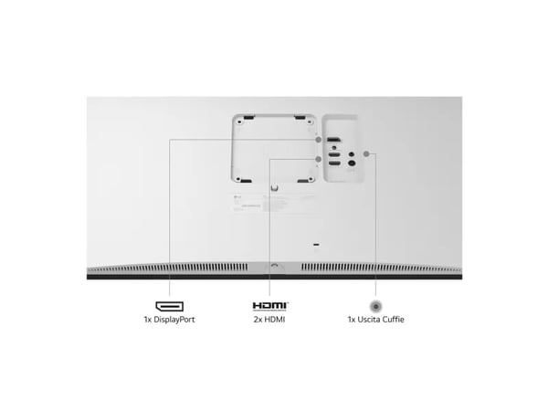 LG UltraFine 27US550-W skjerm 27" 3840 x 2160 60 Hz IPS, hvit
