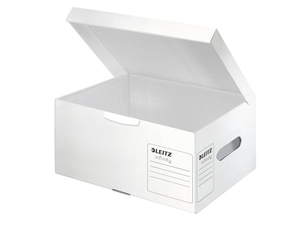 Leitz Infinity arkistointilaatikko FSC® A4, Kartonki, Valkoinen, A4, 430 g, 355 x 255 x 190 mm