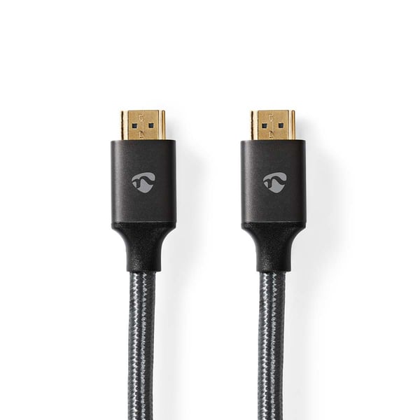 Nedis CVTB35000GY50, 5 m, HDMI Type A (Standard), HDMI Type A (Standard), 3D, 48 Gbit/s, Svart