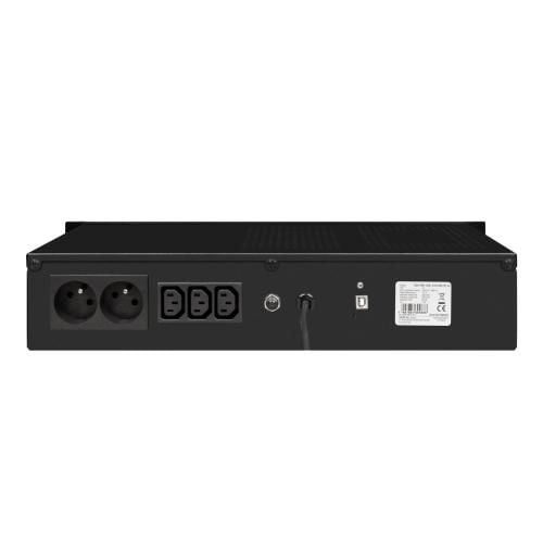 EVER ECO Pro 700 AVR CDS - UPS (kan monteres i rack) - AC 230 V - 420 watt - 700 VA - enkeltfase - 7 Ah - USB - utgangskontakter: 5 - 2U - 19"