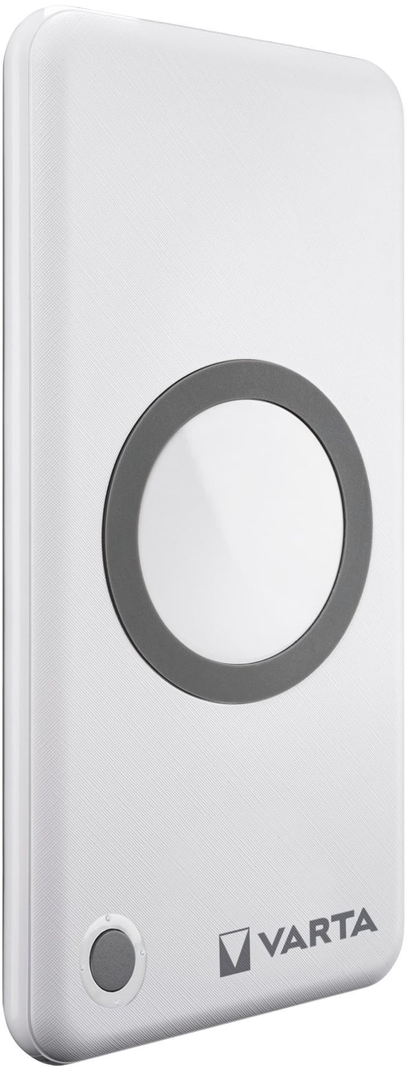 Varta - Trådløs opladningspude/power bank - Li-pol - 10000 mAh - 18 Watt - 3 A - PD, QC 3.0 - 3 output-stikforbindelser (USB, USB-C) - på kabel: USB-C