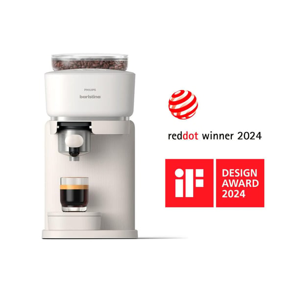 Philips BAR300/00, Espressomaskin, 1,2 l, Kaffe bønner, Innebygd kaffekvern, Hvit