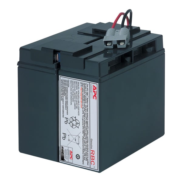 APC APCRBC148, 12 V, 1 kpl, Musta, RoHS, REACH, Sealed Lead Acid (VRLA)