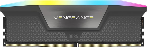 CORSAIR Vengeance RGB - DDR5 - sett - 32 GB: 2 x 16 GB - DIMM 288-pin - 3200 MT/s / PC5-51200 - CL32 - 1.4 V - ikke-bufret - grå