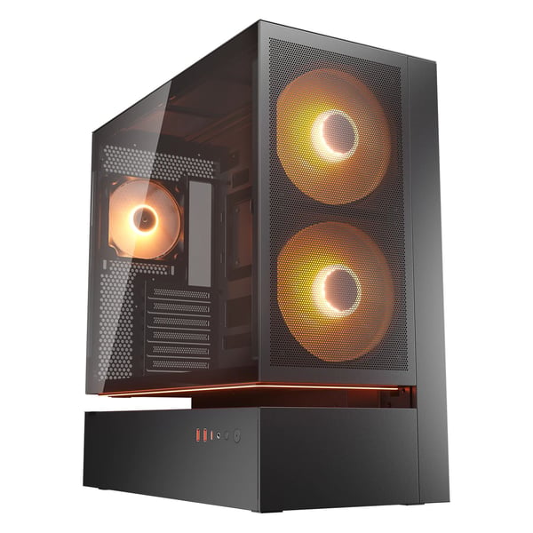 COUGAR CFV235 CGR-2DA4B-M Midi Tower-chassi för ATX, CEB, micro ATX och Mini-ITX, svart