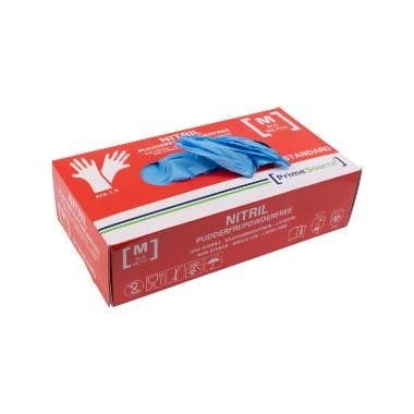 Engangs Prime Source STANDARD hanske størrelse M Nitril uten pudder Blå AQL 1.5 - (10 pakker x 100 stk.) Engangs Prime Source STANDARD hanske størrelse M Nitril uten pudder Blå AQL 1.5 - (10 pakker x 100 stk.)