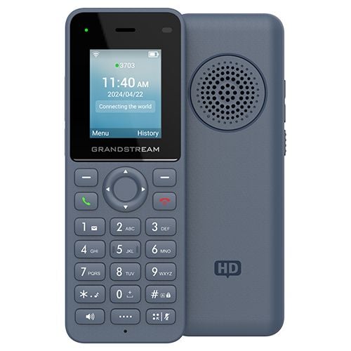 Grandstream WP816 - Trådlös VoIP-telefon - med Bluetooth interface - IEEE 802.11a/b/g/n/ac/ax (Wi-Fi) - 3-riktad samtalsförmåg - SIP - 2 linjer