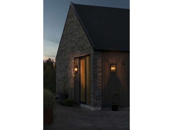 Konstsmide 7349-750, Utendørs veggbelysning, Svart, Stål, IP44, Fasade, I