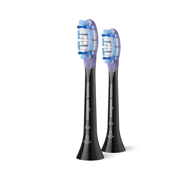 Philips Sonicare G3 Premium Gum Care HX9052 - Utskiftningsbørstehode - for tannbørste - svart (en pakke 2)