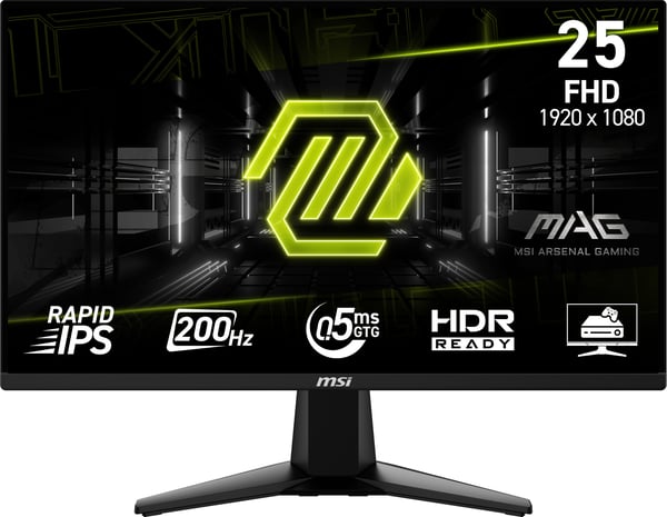 MSI MAG 255F E20 skjerm 24,5" Full HD 200 Hz Rapid IPS, svart