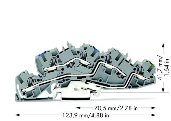 Wago 2005-7646, 6,2 mm, 124 mm, 41,7 mm, 400 V