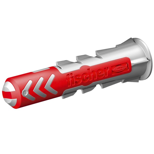 Fischer DUOPOWER 8 x 40, Muuriankkuri, Betoni, Metalli, Harmaa, Punainen, 40 mm, 8 mm