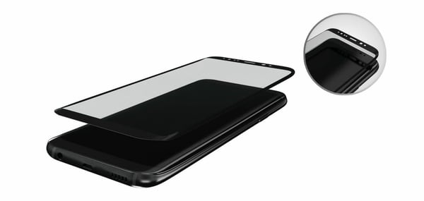 3MK HardGlass Max 3D karkaistu lasi Galaxy S8+:lle