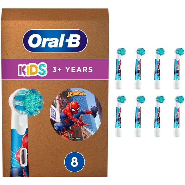 Oral-B Kids Spiderman -hammasharjaspäät - 8 kpl