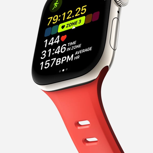 Nomad Tempo Band, Band, SmartWatch, Rød, Apple, 45mm / 46mm, Gummi
