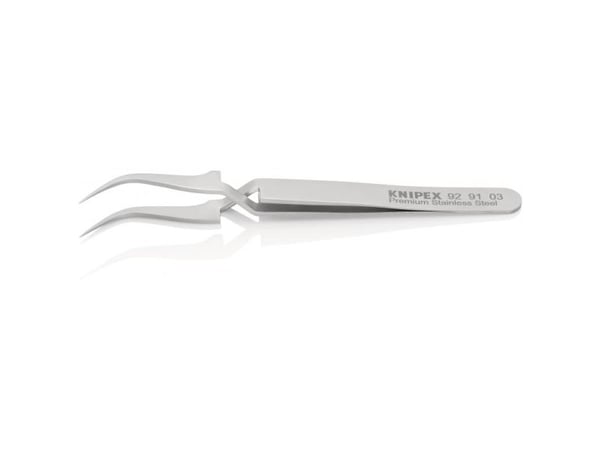 Knipex 92 91 03, Rustfritt stål, Rustfritt stål, Konisk, Buet, 12 g, 10 mm
