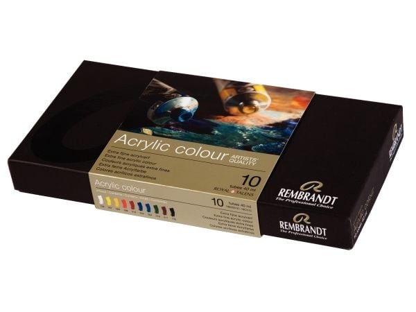 Rembrandt akrylfärg basic set | 10 x