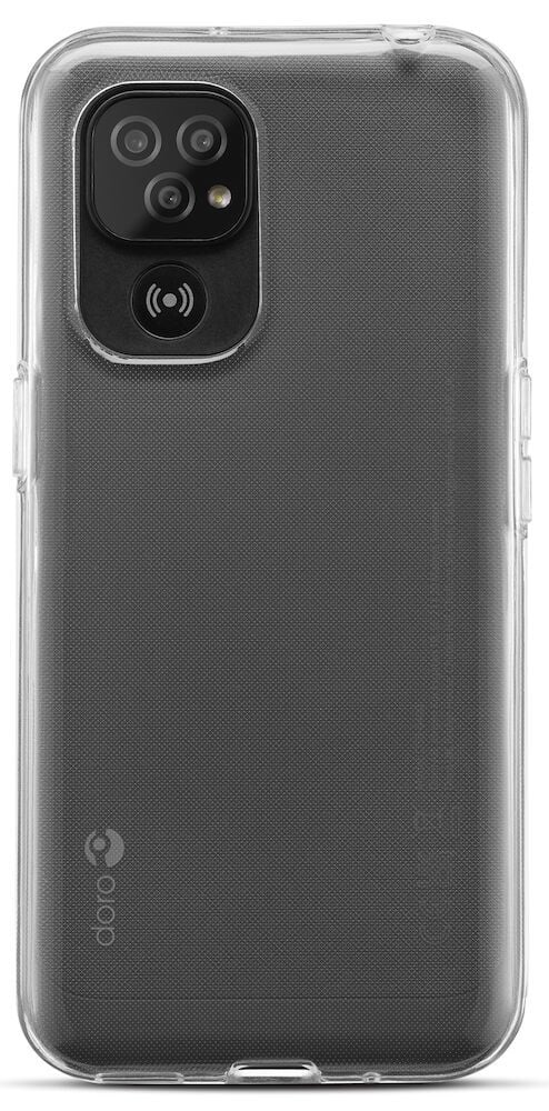 Doro - Baksidedeksel for mobiltelefon - termoplast-polyuretan (TPU) - gjennomsiktig - for DORO 8110
