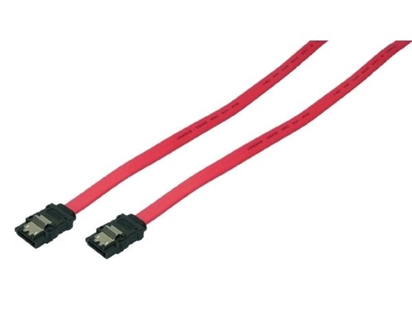 LogiLink SATA 0.5m, 0,5 m, SATA II, Hankjønn/hankjønn, Rød, Rett, Rett