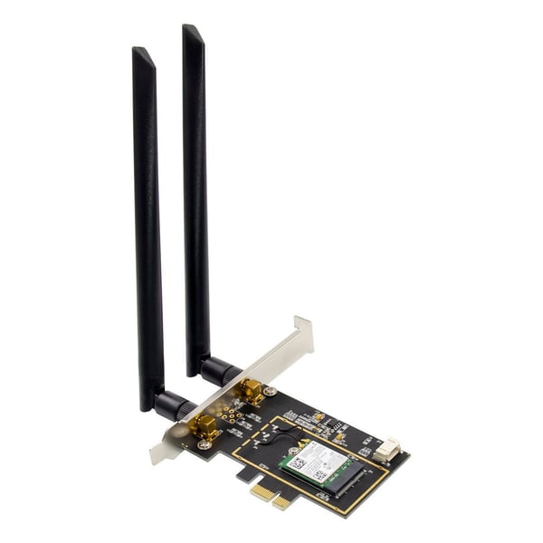 MicroConnect Intel Dual Band Wireless-N 7260 - Nettverksadapter - PCIe 2.0 - Wi-Fi 5, Bluetooth 4.0 - svart