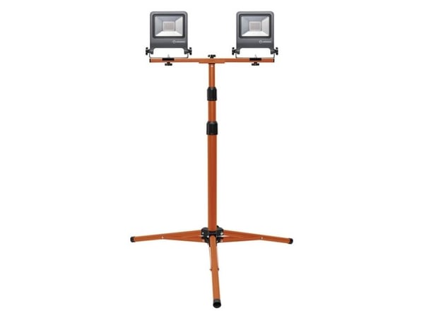 LEDVANCE TRIPOD, 60 W, LED, 3,9 kg, IP65, Grafiitti, Oranssi, Vapaasti seisova työvalo
