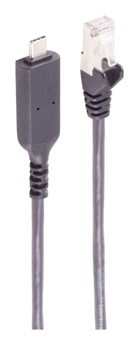 S/CONN maximum connectivity 13-51075, Kabel, USB Type-C, Ethernet, 1000 Mbit/s, Svart