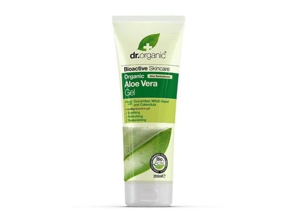 Dr Organic Aloe Vera -kurkkugeeli 200 ml
