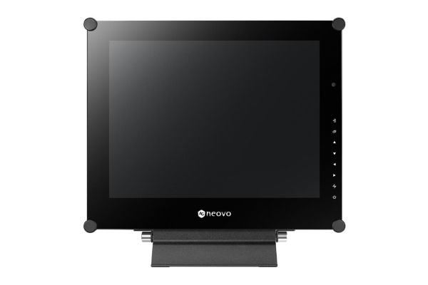 AG Neovo SX-15G, Videovalvontanäyttö, Vapaasti seisova/seinäkiinnitys, Musta, 20°, 0 - 20°, CB, FCC