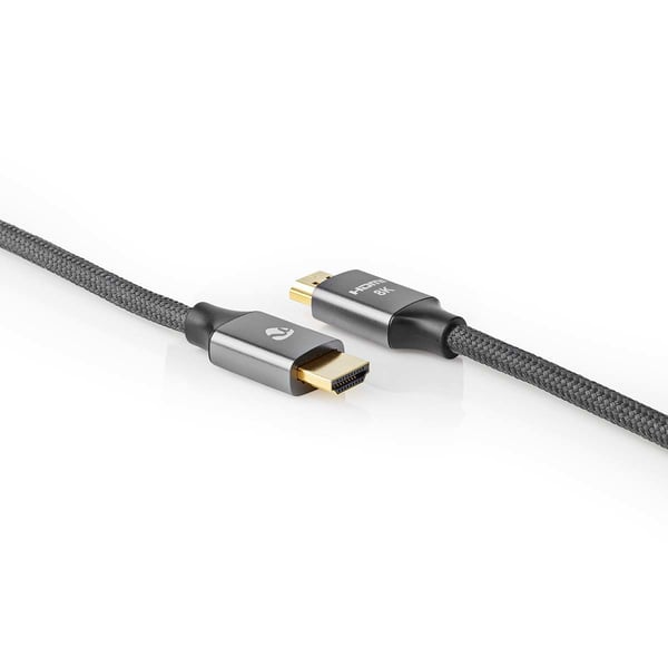 Nedis CVTB35000GY50, 5 m, HDMI Type A (Standard), HDMI Type A (Standard), 3D, 48 Gbit/s, Svart