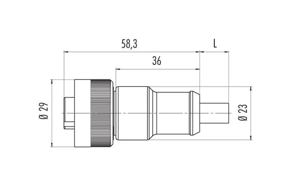 BINDER 79-0232-20-04, 2 m, naarasliitin, musta, polyvinyylikloridi (PVC), 400 V, EN 60204-1:2018 | EN IEC 63000:2018 | EN 60529:1991, EN IEC 63000:...