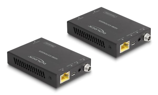 Delock HDMI Extender Setüber Cat.6 4K 60 Hz 50 m kaapeli (65955)