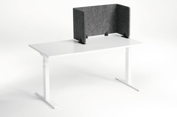 KESTÄVÄ kokoontaitettava pöydänjakaja 1.60m PET-huopa/50cm yksityisyyden suojaa näytön korkeus