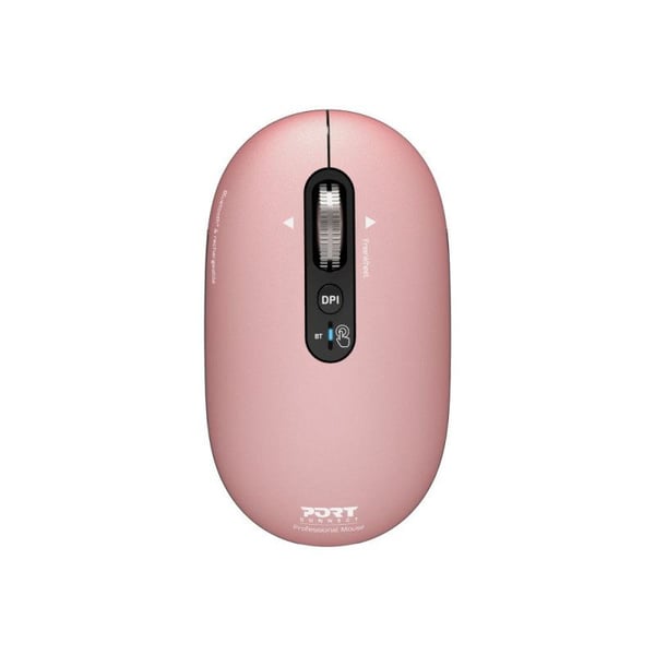 PORT Connect PURE COLOR - Hiiri - ladattava - oikea- ja vasenkätinen - optinen - 5 painiketta - langaton - Bluetooth - kuparinen ruusu
