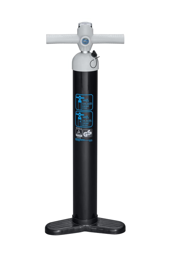 Bestway 62227, Luftpumpe (hånddrevet), Gummibåt, Svart, Hvit, T-type grep, Akrylonitril-butadien-styren (ABS), Metall, Polypropylen (PP), 3,45 l/sy...