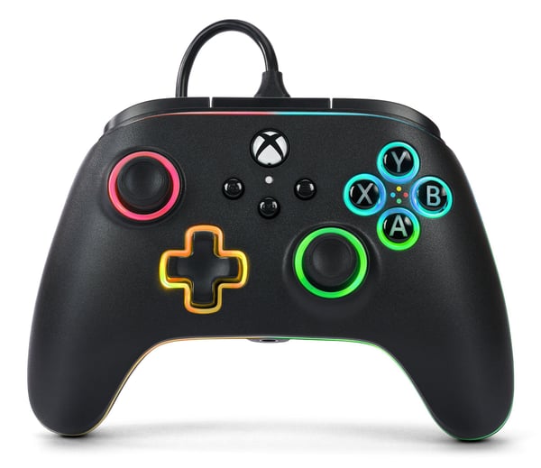 PowerA XBGP0076-01, Gamepad, Xbox Series S, Xbox Series X, Koblet med ledninger (ikke trådløs), USB, USB Type-C, Sort