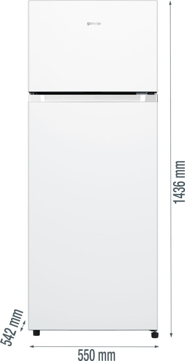 Gorenje RF4142PW4 kombiskap 206 L energiklasse E 55 cm, hvit