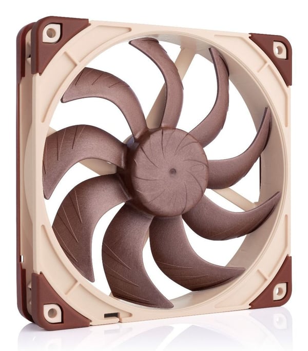 Noctua NF-A14X25 G2 LS-PWM, Ilmanjäähdytin, 14 cm, 800 rpm, 11.4 dB, 81.6 m³/h, Beige, Ruskea